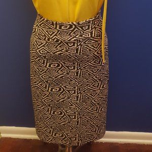 Aztec Print High waisted Pencil skirt